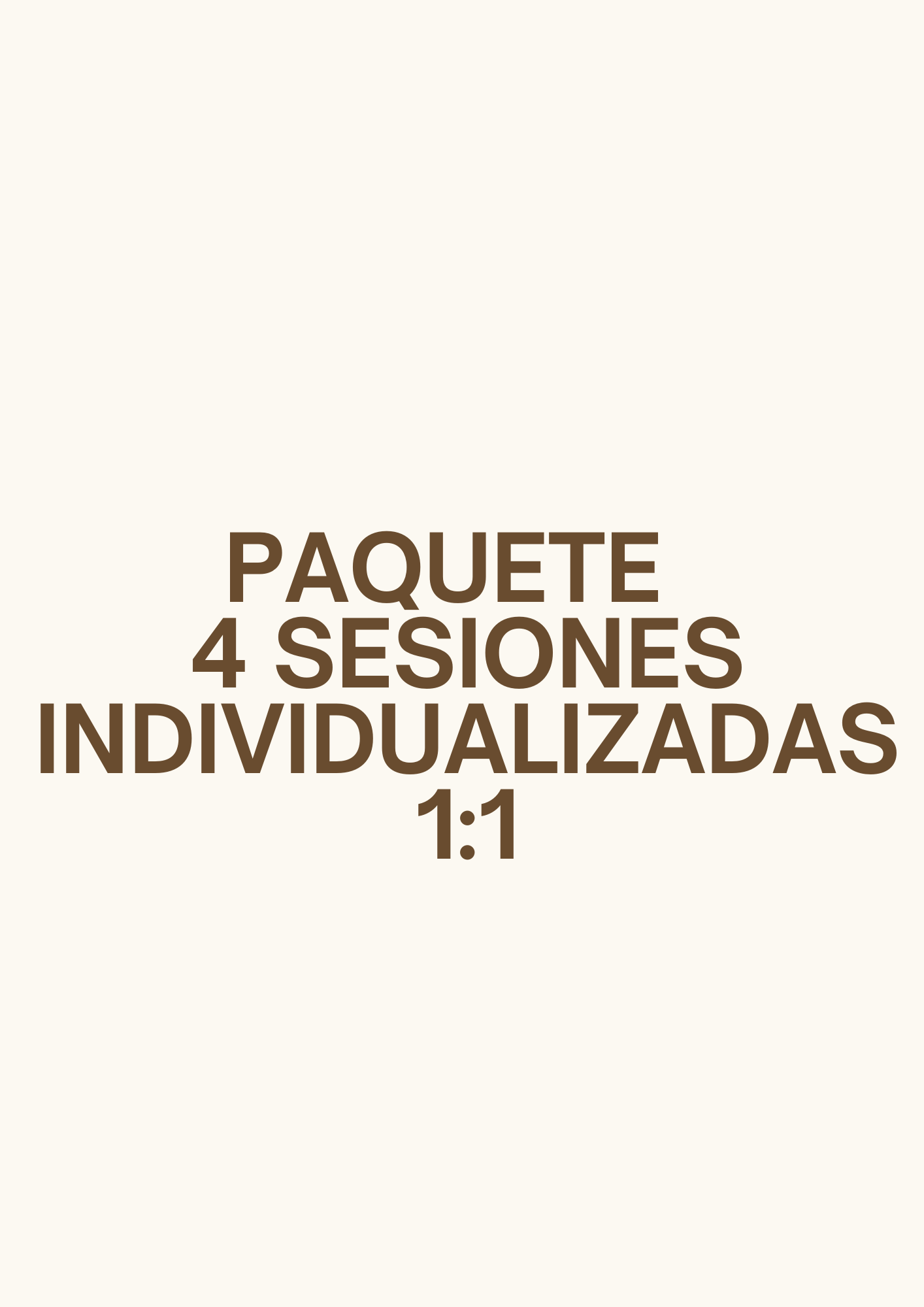Paquete 4 Sesiones